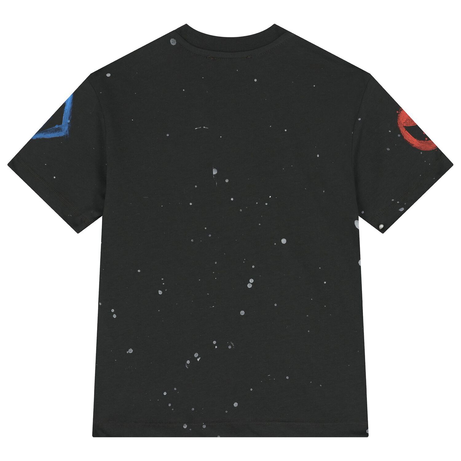 تي شيرت أسود بشعار للأولاد, 1, hi-res