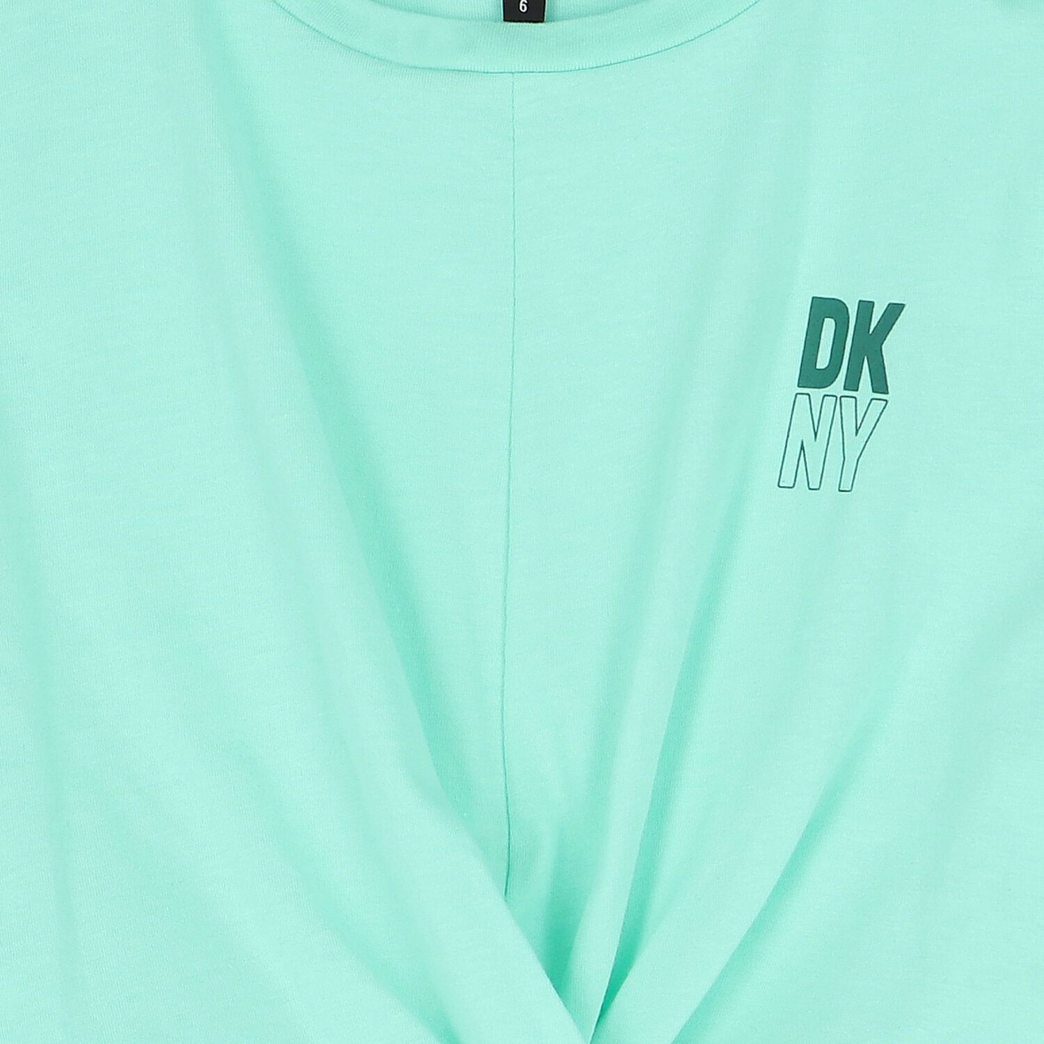 تيشيرت بنات بالشعار باللون الأخضر , 4, hi-res