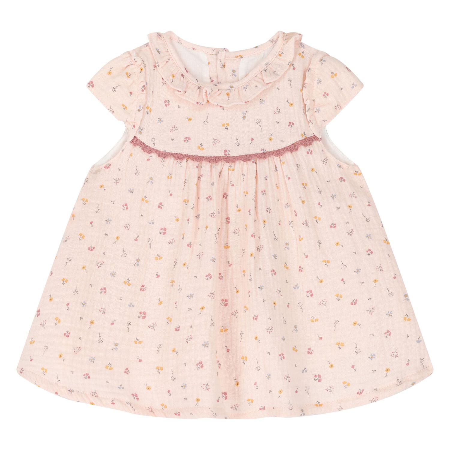 Baby Girls Pink Floral Dress Set, 1, hi-res image number null