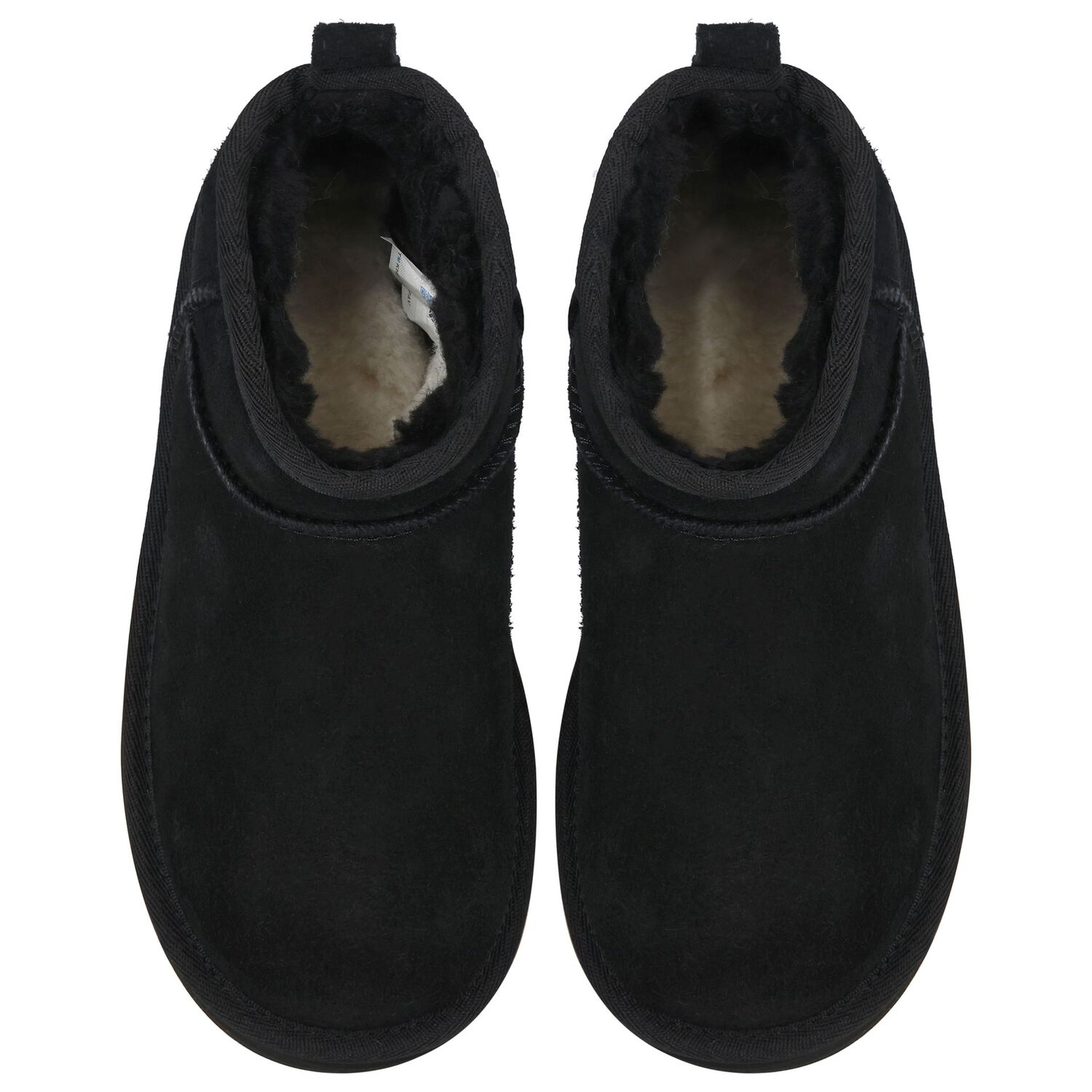 Girls Black Classic Ultra Mini Platform Suede Boots, 1, hi-res image number null