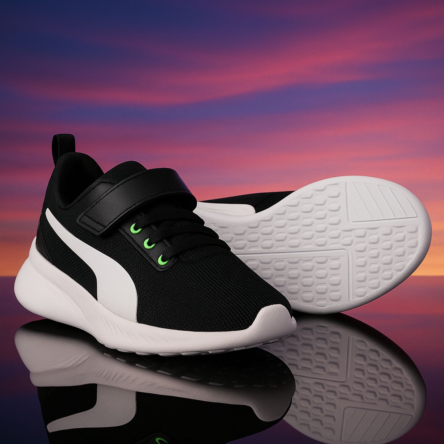 حذاء رياضي أولاد فلاير رنر باللون الأسود, 1, hi-res