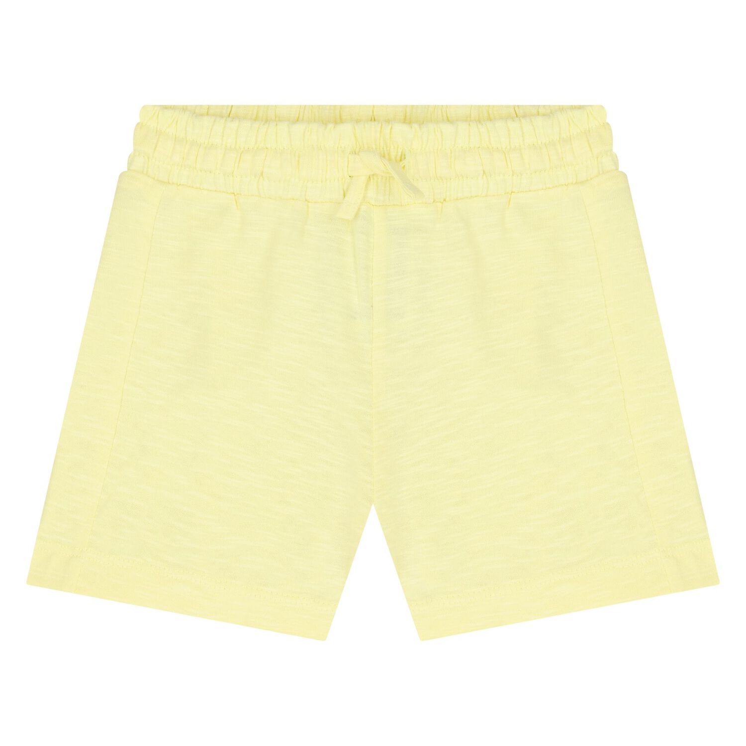 Younger Boys White & Yellow Cotton Shorts Set, 2, hi-res
