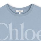 Girls Mini Me Blue Logo T-Shirt, 1, hi-res