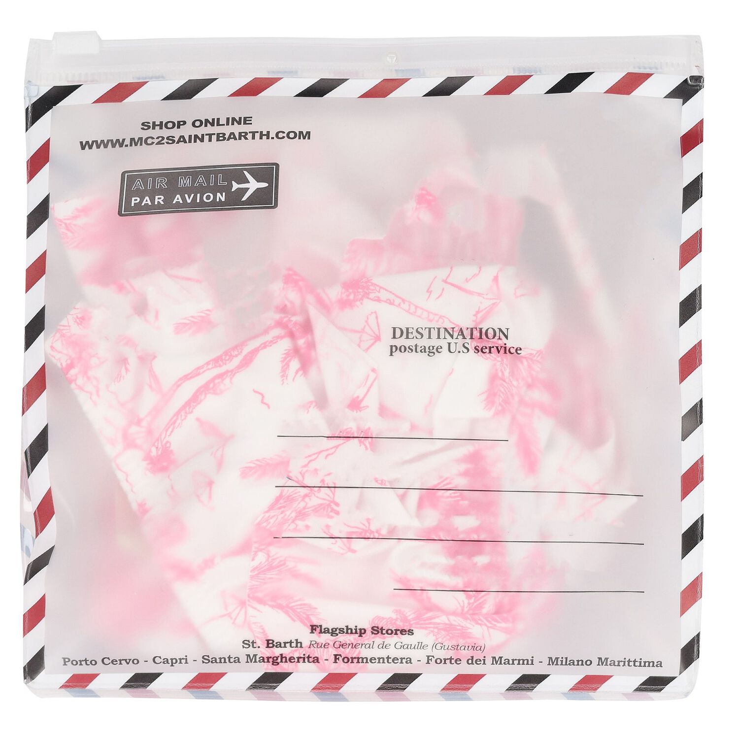 بيكيني بنات بطبعة باللون الابيض و الوردي, 1, hi-res image number null