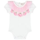 طقم بنات تنورة تول باللونين الأبيض والوردي للأطفال, 1, hi-res