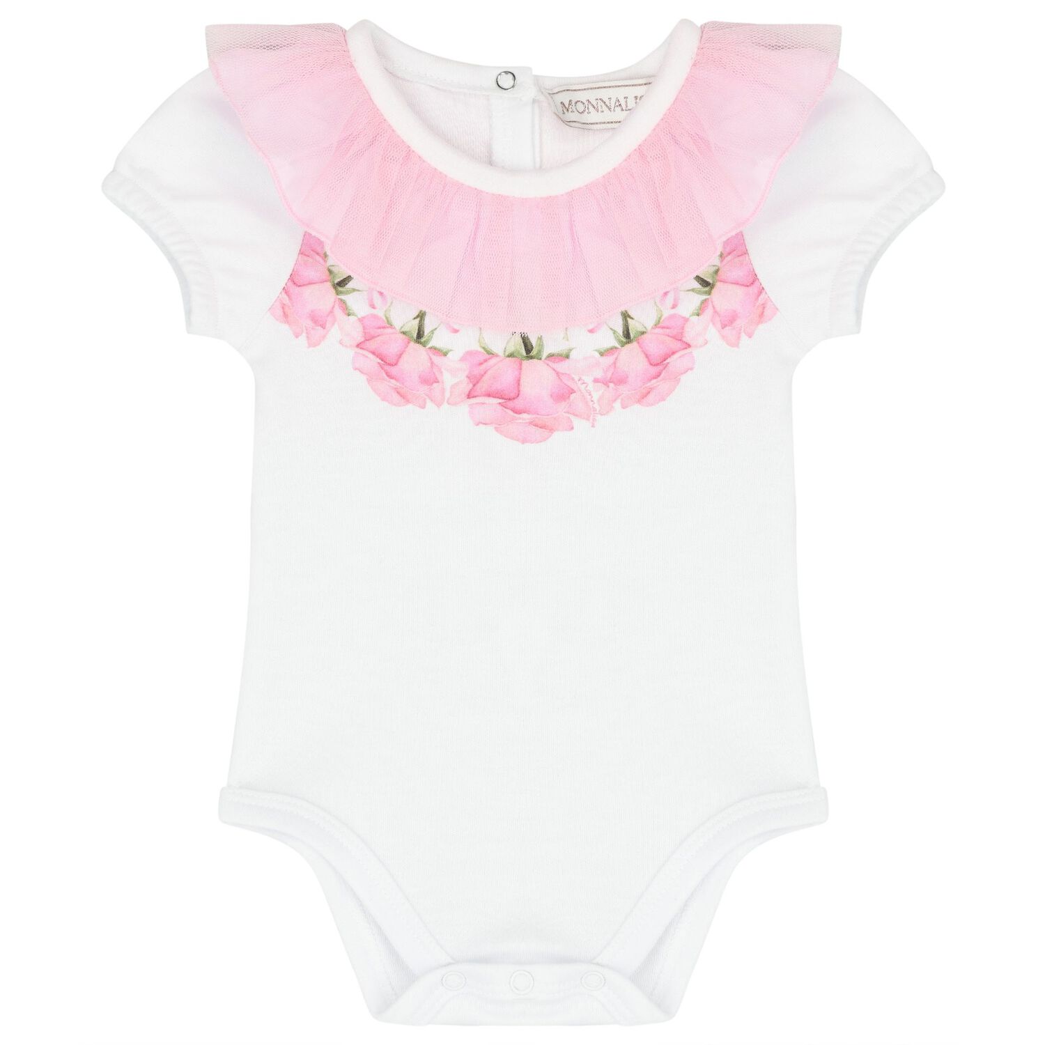 طقم بنات تنورة تول باللونين الأبيض والوردي للأطفال, 1, hi-res