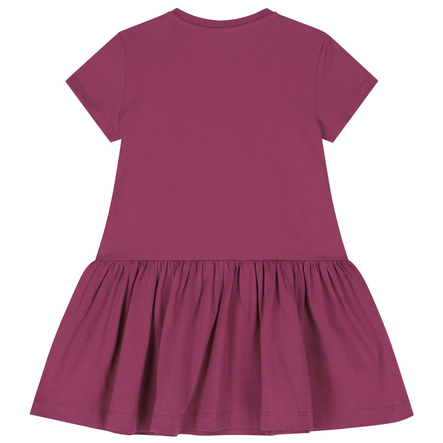 فستان بنات بالشعار باللون الأرجواني, 2, hi-res