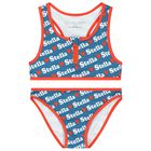 Girls Blue logo Bikini, 1, hi-res