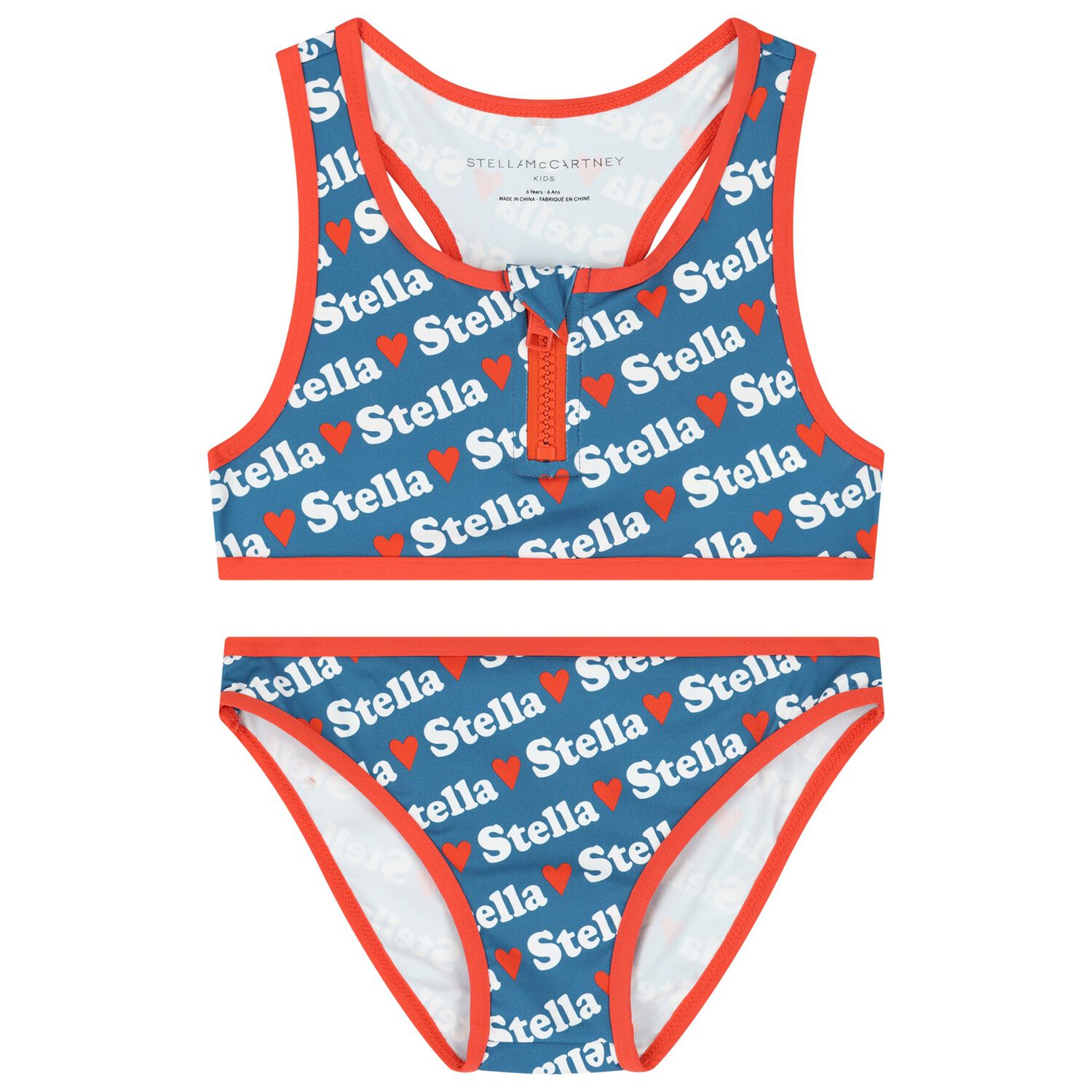 Girls Blue logo Bikini, 1, hi-res image number null