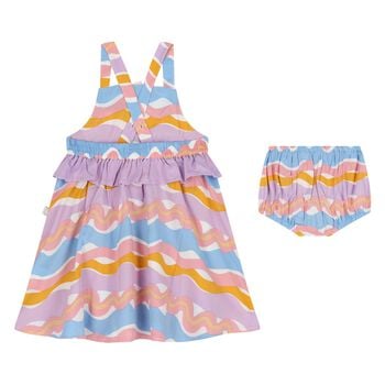 Younger Girls Purple & Orange Fish Dress Set