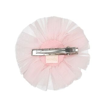 Girls Pink Sequin Flower Hairclip
