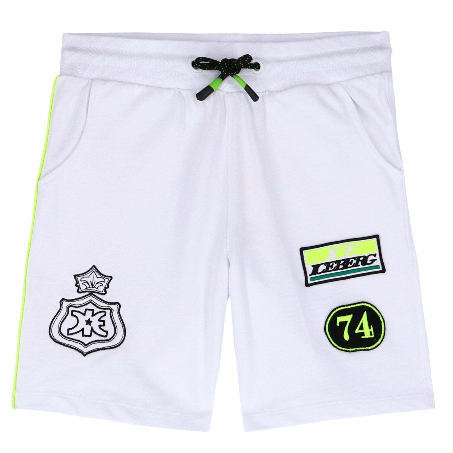 Boys White Logo Shorts, 1, hi-res image number null