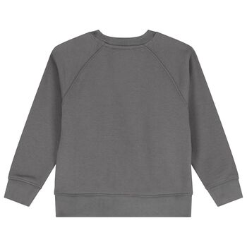 Boys Grey Logo Sweatshirt, 1 Boys Grey Logo Sweatshirt