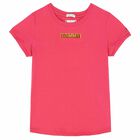 Girls Pink Logo T-Shirt, 1, hi-res