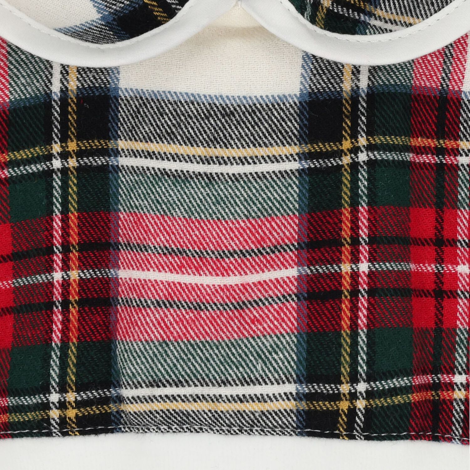 Baby Boys Ivory Tartan Babygrow, 1, hi-res
