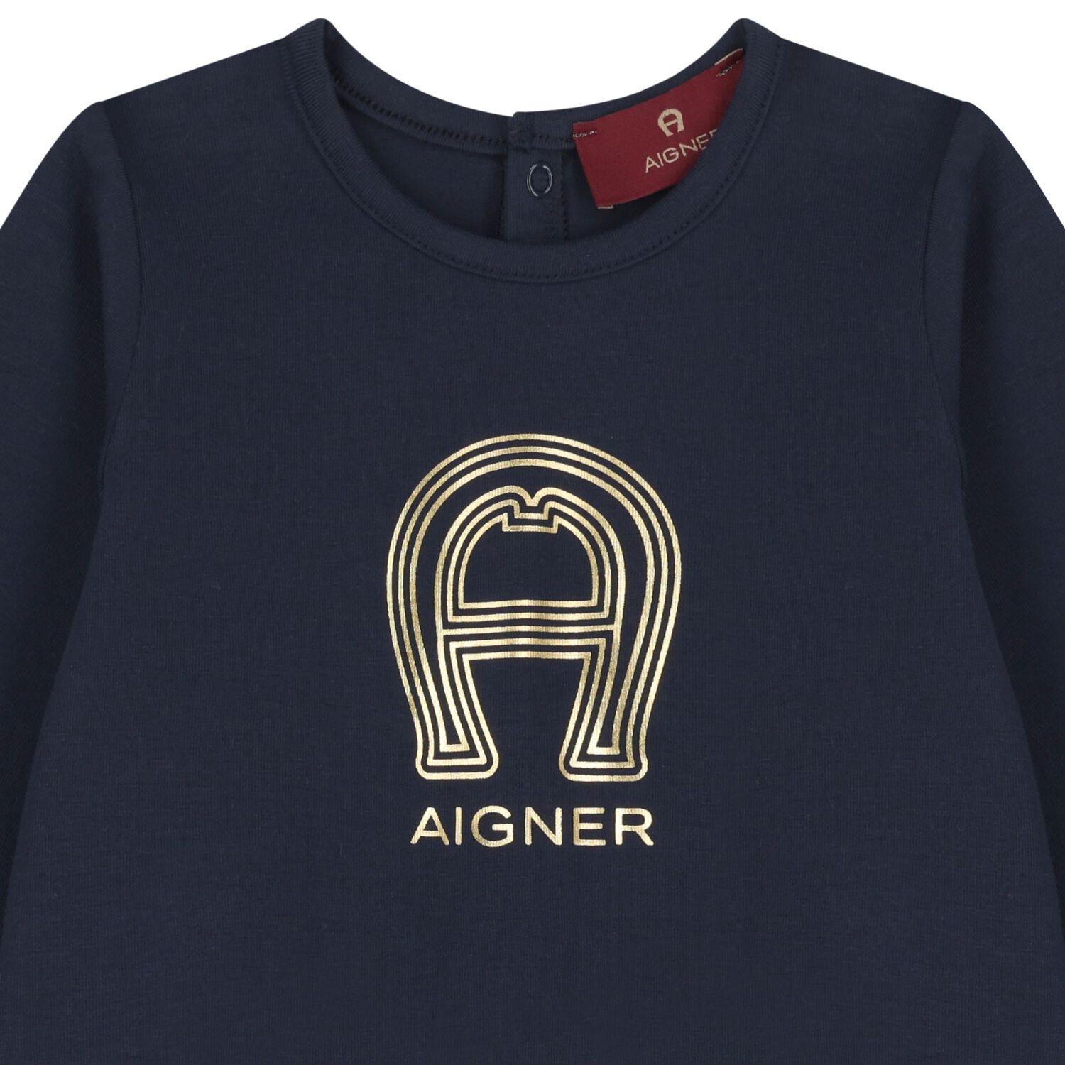 Baby Boys Navy Blue & Gold Babygrow Gift Set , 2, hi-res