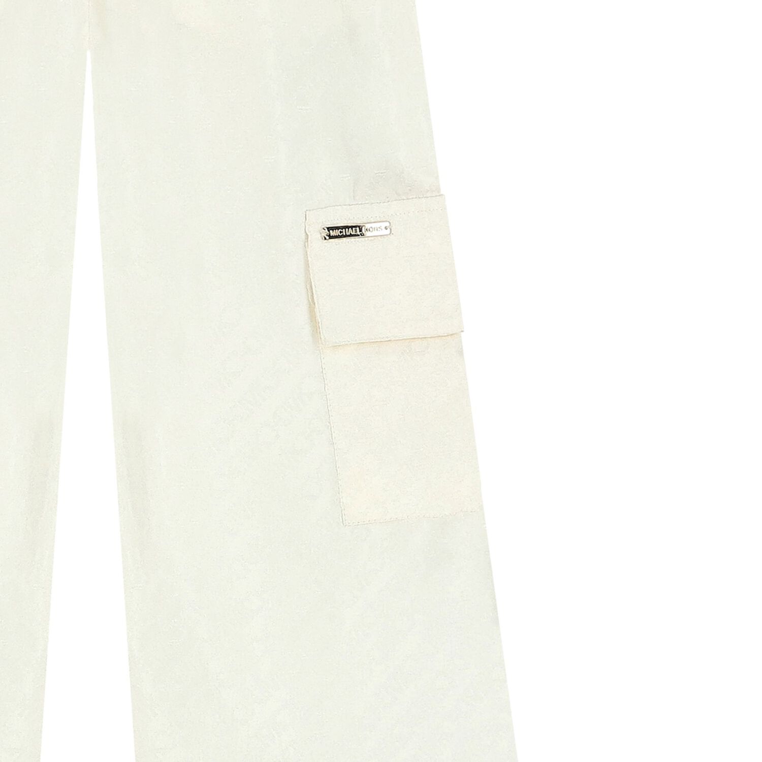 بنطلون بنات بالشعار باللون العاجي, 1, hi-res