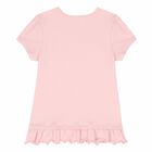 Girls Pink Floral Top, 1, hi-res