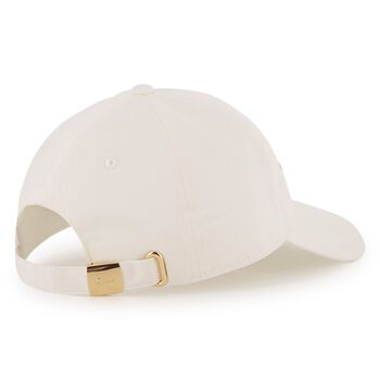 Girls Ivory Logo Caps