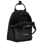 Girls Black Ikonik Logo Backpack, 1, hi-res