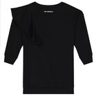 فستان بنات بشعار شوبيت باللون الأسود, 1, hi-res