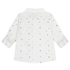 Baby Boys Beige & White Shorts Set, 1, hi-res