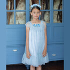 Girls Blue Tulle Dress, 2, hi-res