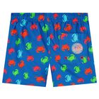 Boys Blue Crabs Swim Shorts, 1, hi-res
