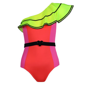 مايوه باللون البرتقالي والأصفر