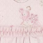 فستان بنات تول بكشكشة باللون الوردي, 1, hi-res