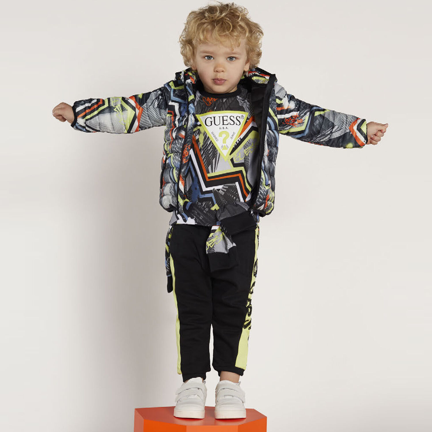 Boys Black & Grey Logo T-Shirt, 1, hi-res