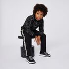 بنطلون رياضى للاولاد بالشعار باللون الاسود , 1, hi-res