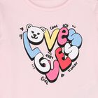 Baby Girls Pink Logo Long Sleeve Top, 2, hi-res