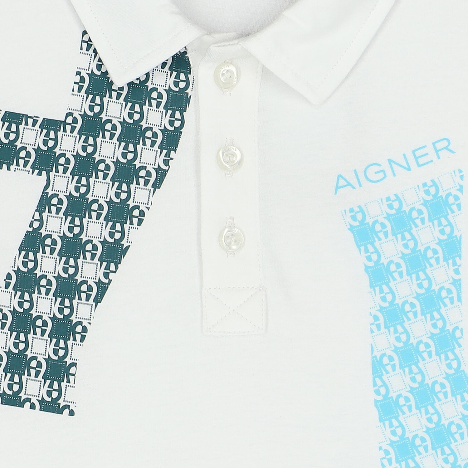 Boys White Logo Polo Shirt, 1, hi-res