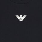 Baby Boys Black Logo Long Sleeve Top, 3, hi-res