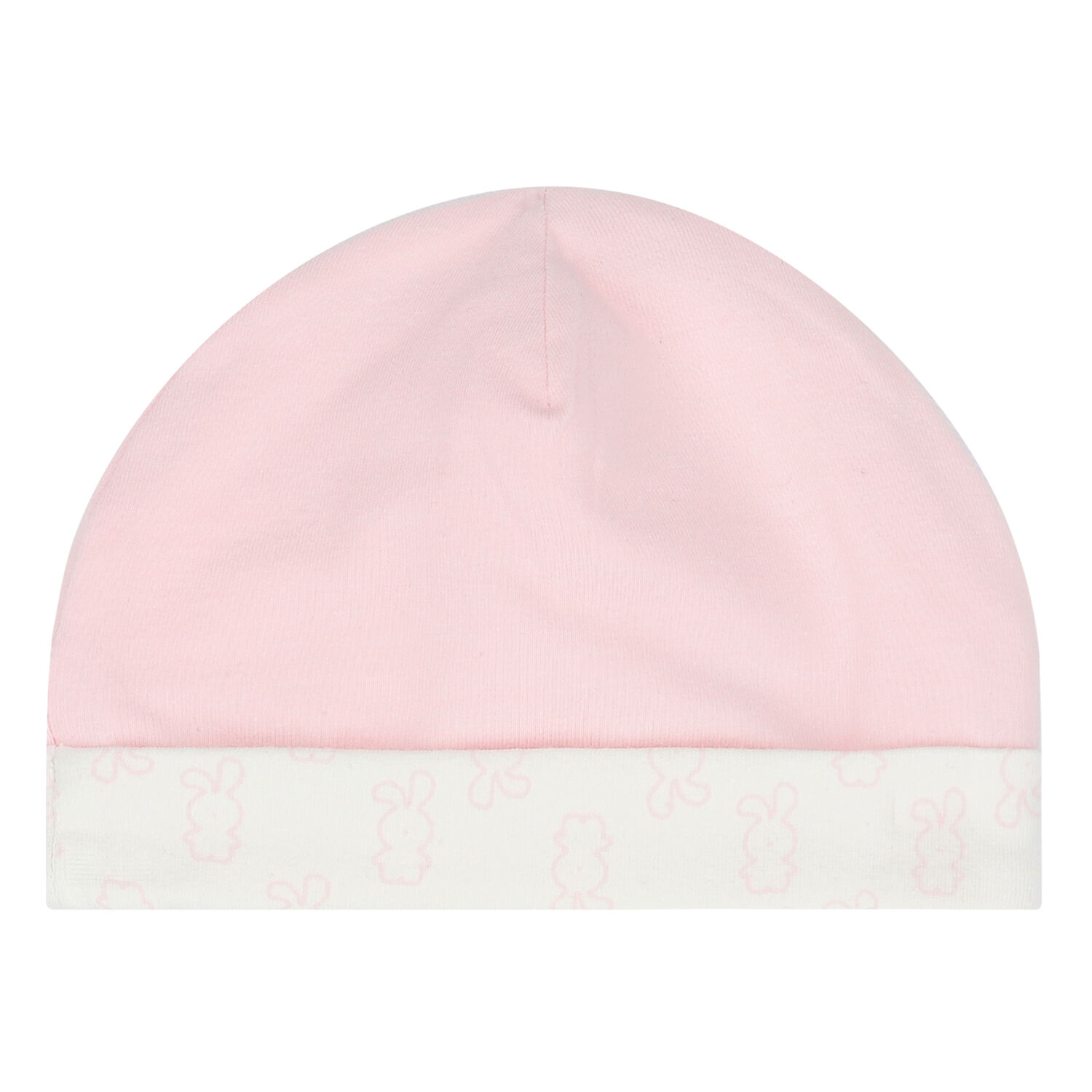 Baby Girls Pink & Ivory Bunny Hat, 1, hi-res image number null