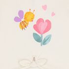 Younger Girls Ivory & Purple Shorts Set, 1, hi-res