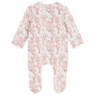 طقم هدايا ملابس أطفال بشعار افريقيا باللون الابيض والوردي للبنات, 2, hi-res