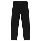 Boys Black Logo Joggers, 1, hi-res