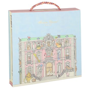 Baby Girls Ivory & Pink Carousel Cashmere Blanket