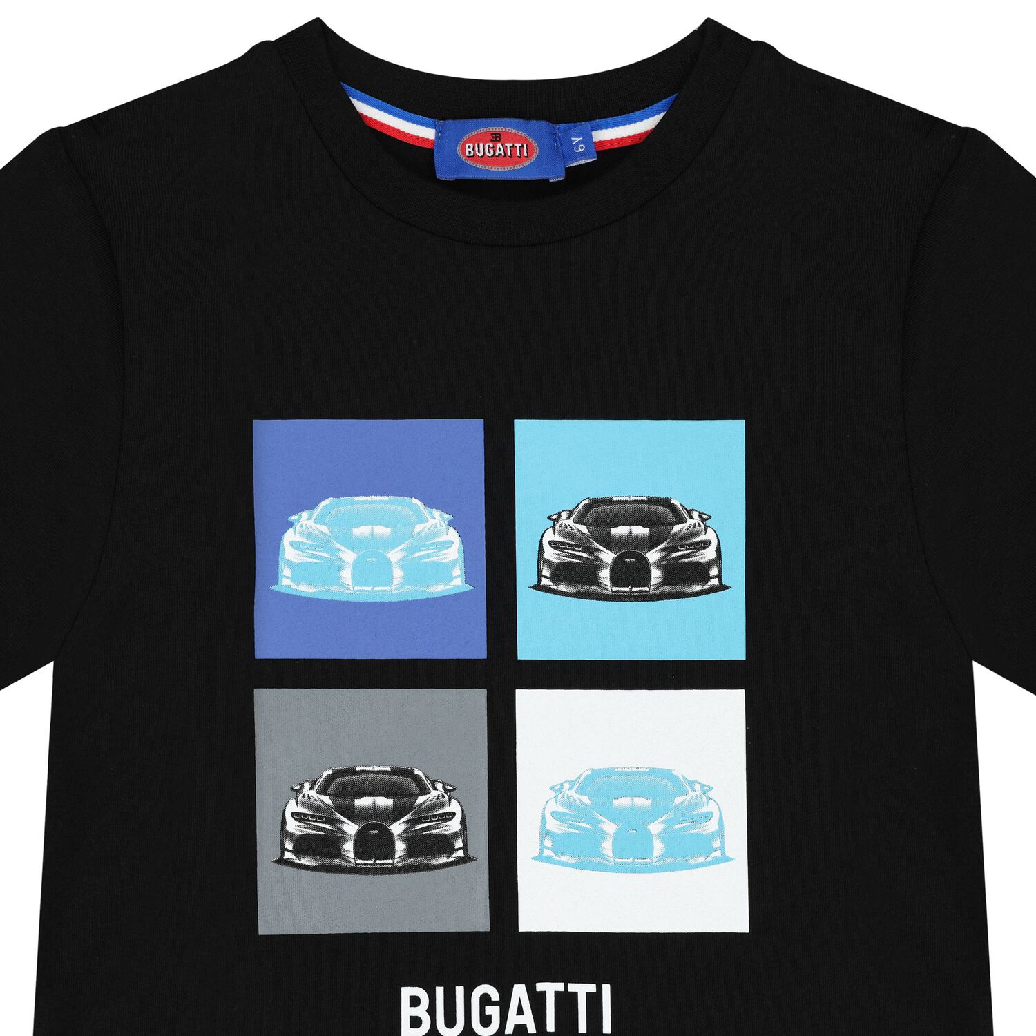 تيشيرت للأولاد بالشعار باللون الأسود, 2, hi-res