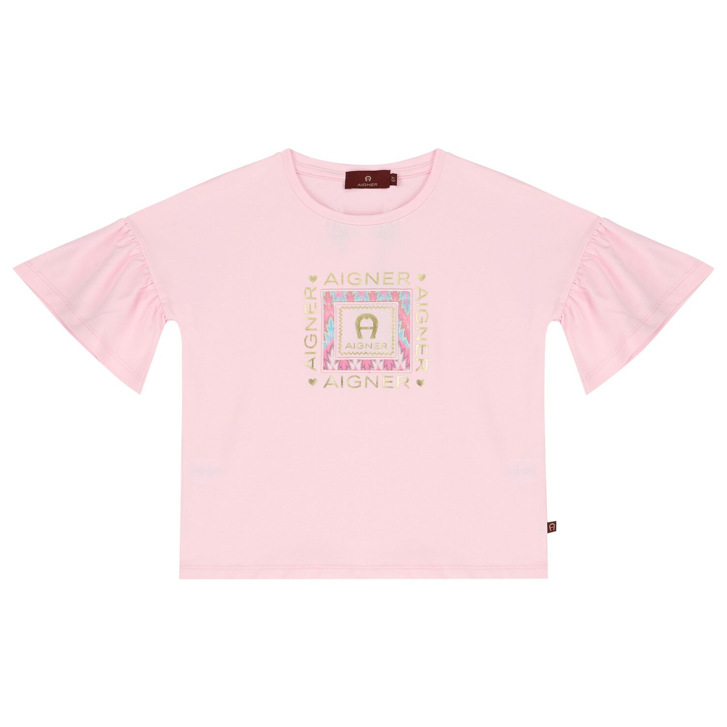 Girls Pink Logo T-Shirt, 1, hi-res image number null