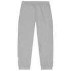 Grey Logo Web Striped Joggers, 1, hi-res