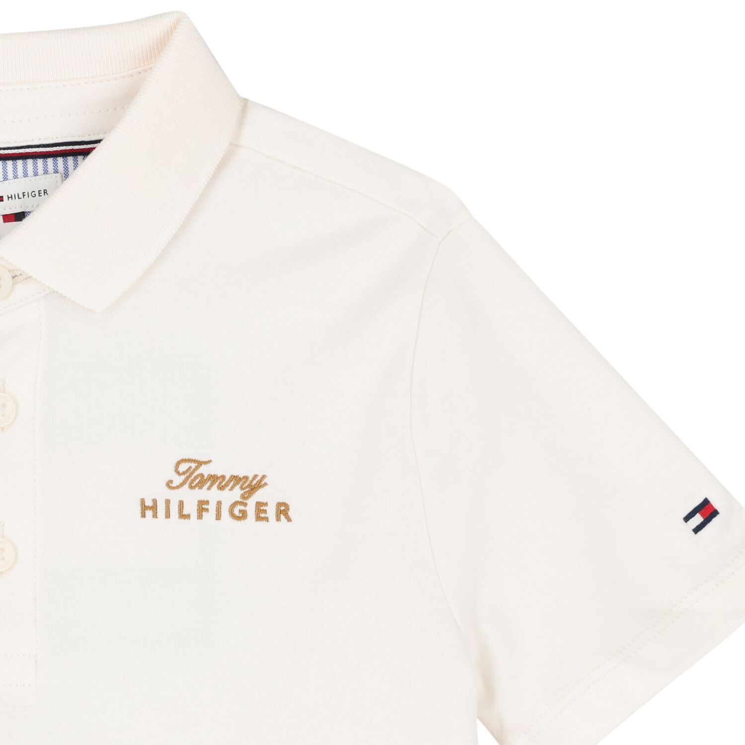 Boys Ivory Logo Polo Shirt, 2, hi-res
