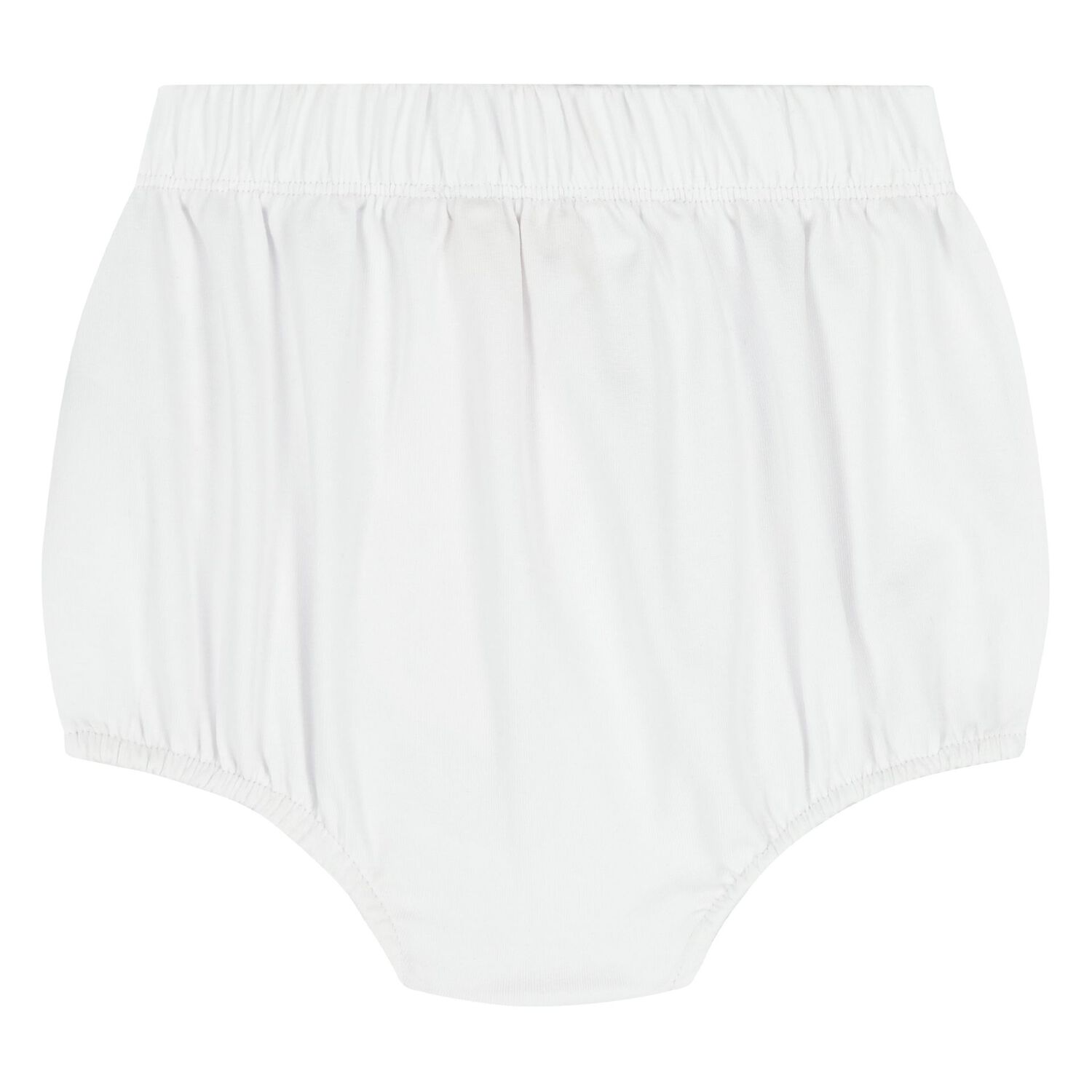 Baby Girls White & Navy Blue Logo Dress Set, 1, hi-res