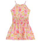 Girls Multi-Coloured Sleeveless Dress, 1, hi-res