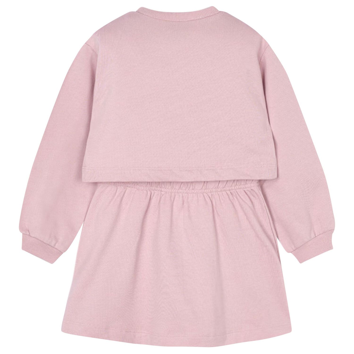 طقم فستان بنات بطبعه فراوله باللون الوردى , 1, hi-res