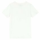 Boys White Logo T-Shirt, 1, hi-res