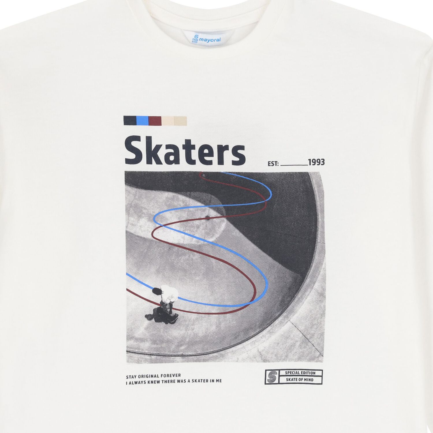 Boys White & Navy Blue Long Sleeve Top ( 2 Pack ), 2, hi-res