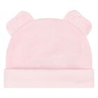 Baby Girls Pink Hat & Mitten Set, 2, hi-res